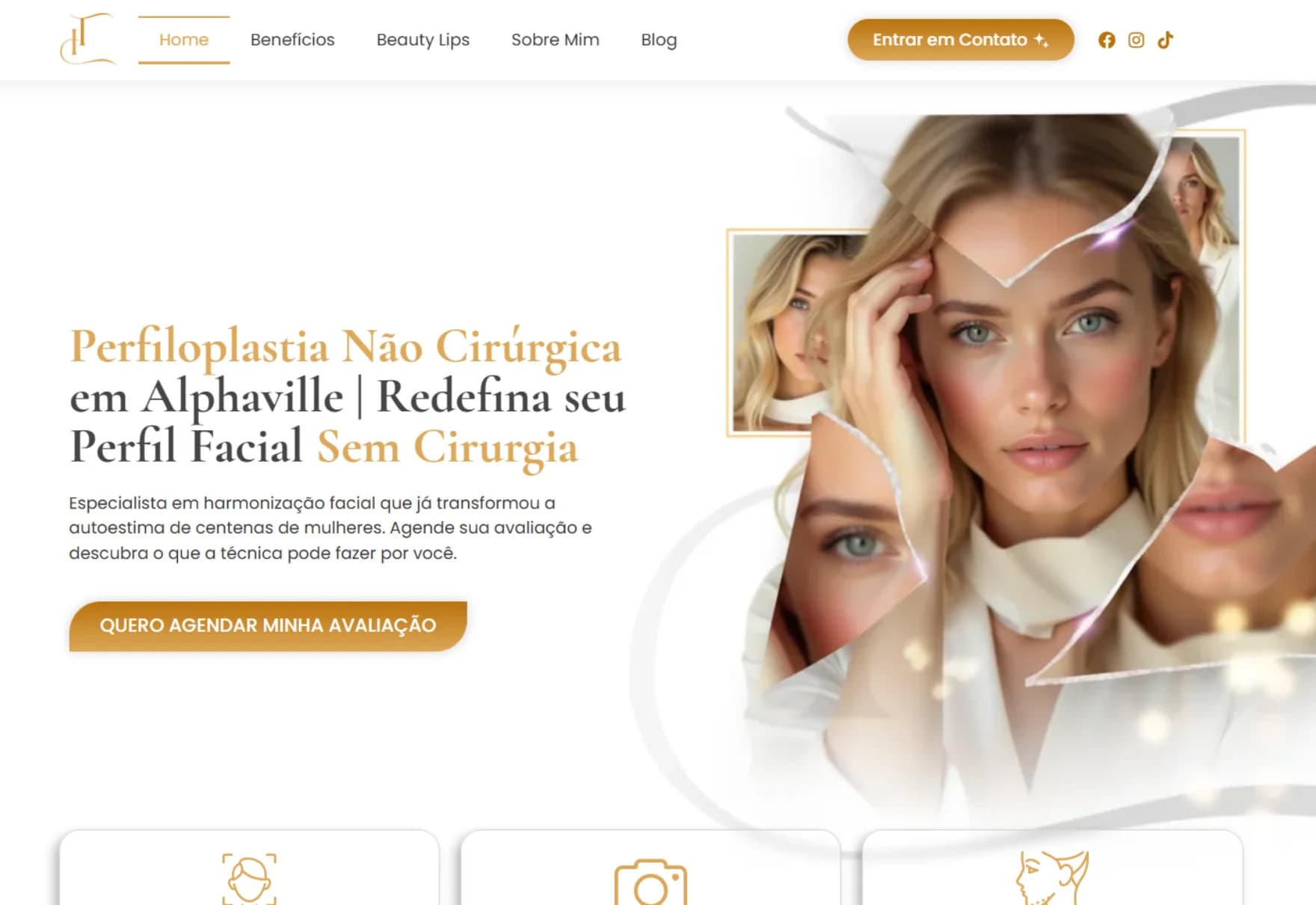 Site institucional: Estética em Alphaville